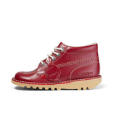 Kickers Womens Kick-Hi Leather Boot | Red