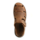 Maverick 01 Closed Toe Sandal |  Chestnut Brown