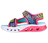 Flutter Heart Sandal | 302967L | Navy/Pink