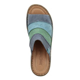 Catalonia 64 Slip On Mule | Dark Blue Multi