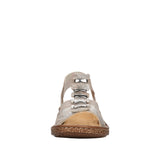 Metallic Flat Sandal 62850-90 | Metallic Rose