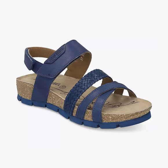 Lucie 03 Leather Sandal | Blue