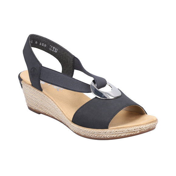 Wedge Sandal 624H6-14 | Navy