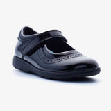 Vega Patent Girls Fitted Mary Jane School Shoe
