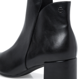 Vegan Low Heel Ankle Boot | 25382 | Black