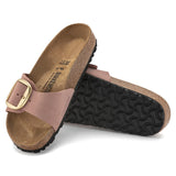 Madrid Big Buckle Nubuck Leather | Old Rose