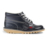 Kickers Youth Unisex Kick Hi Leather Boot | Navy