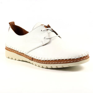 Swift Leather Lace Up Shoe | White