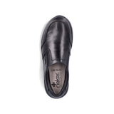 Leather Wide Fit Slip On Shoe | 14850-00 | Black