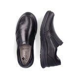Leather Wide Fit Slip On Shoe | 14850-00 | Black