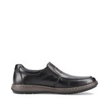 Wide Fit Leather Slip On Shoe | 17370-00 | Black