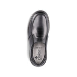 Wide Fit Leather Slip On Shoe | 17370-00 | Black