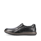 Wide Fit Leather Slip On Shoe | 17370-00 | Black