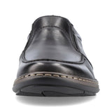 Wide Fit Leather Slip On Shoe | 17370-00 | Black