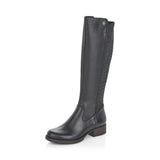 Long Leather Boot | Z9591-00 | Black