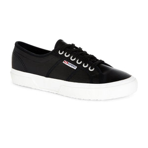 Superga 2750 Trainer | Black Tumbled Leather