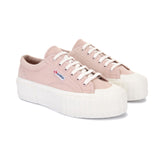 Superga 2631 Stripe Platform Trainer | Dusky Pink